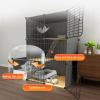 OLSKFUH Cat Cage and Indoor Cat Playpen, Detachable Metal Wire Catio, Large Run for 1–2 Cats, Black view 4