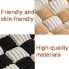 Large Plaid Square Pet Blanket, Cream, Washable and Fluffy view 2
