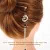 Chinese Hair Stick for Women with Dragon Motif and Tassel view 3