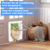 Cat Door, Pet Door for Cats, White Wall-Mounted Cat Flap view 2