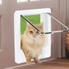 Cat Door, Pet Door for Cats, White Wall-Mounted Cat Flap view 3