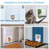 Cat Door, Pet Door for Cats, White Wall-Mounted Cat Flap view 4