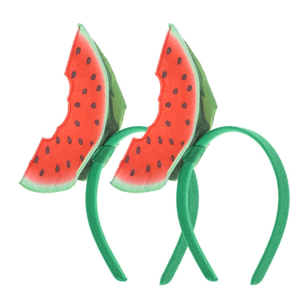 LIFKOME 2-Pack Felt Watermelon Hair Accessories for Women, Playful Hawaiian Style, Comfortable Fit, Summer Vibes for Any Occasion