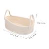 PRETYZOOM Woven Cotton Storage Basket with Handle view 4