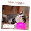 Plastic Dog Bowls, Stable, Round, 2-Pack, Colorful view 3