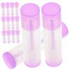 Empty Purple PP Lip Balm Tubes for DIY and Travel view 1