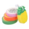 PAMINGONO 4-Pack Fruit-Shaped Bath Sponges, Soft Body Scrubbers for Shower Use view 1