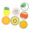PAMINGONO 4-Pack Fruit-Shaped Bath Sponges, Soft Body Scrubbers for Shower Use view 2