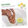 PAMINGONO 4-Pack Fruit-Shaped Bath Sponges, Soft Body Scrubbers for Shower Use view 3