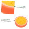 PAMINGONO 4-Pack Fruit-Shaped Bath Sponges, Soft Body Scrubbers for Shower Use view 4