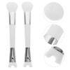 Double-Sided Silicone and Nylon Nose Contour Brush, White view 3