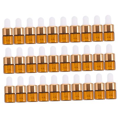 1 ml Glass Dropper Bottles for Essential Oils, 30-Pack