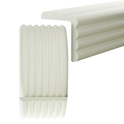 BVDHASDBT Extra-Thick Foam Edge Protector for Tables, Wide Child-Safety Bumper Strip for Glass Tables, Premium, White, 6 m