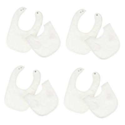 JOINPAYA 8-Pack Cotton Drool Bibs for Toddlers