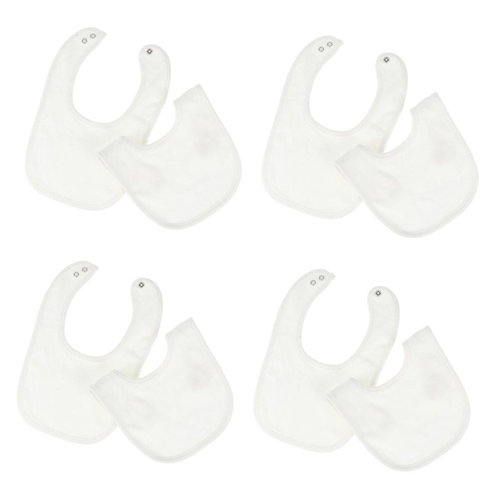 JOINPAYA 8-Pack Cotton Drool Bibs for Toddlers