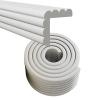 Child Safety W-Shaped Bumper Strip, Extra-Thick Foam Corner and Edge Protector, Light Gray, 6 m view 1