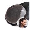 Men’s Long Human Hair Toupee, 20.3 x 25.4 cm view 1