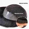 Men’s Long Human Hair Toupee, 20.3 x 25.4 cm view 2