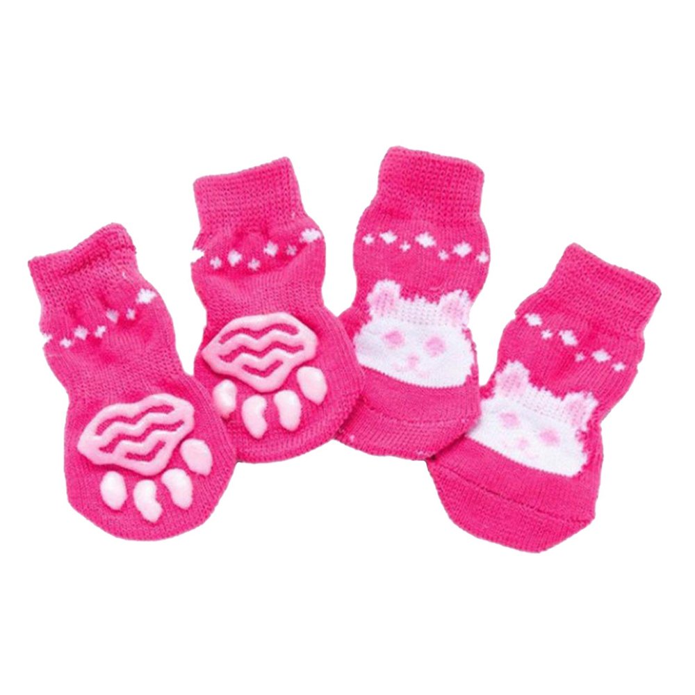 4 Cute Pet Socks for Cats, Puppies, Dogs