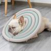 Adjustable Dog Collar, Anti-Bite Cone, Soft Pet Protection, Beige-Green, Size L view 3