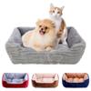 Square Plush Pet Bed Cushion for Cats and Small to Medium Dogs view 3