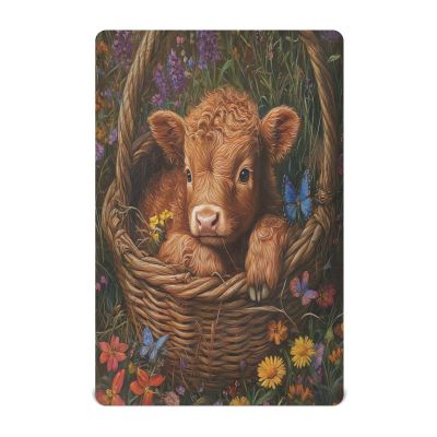 JUMBEAR Highland Cow Fitted Crib Sheet for Babies