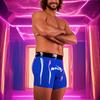 Kangxinsheng Men's Blue Latex Boxer Shorts with Front Zipper - XXL view 3