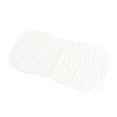 UPKOCH Baby Burp Bibs, 2-Pack, White Cotton Yarn
