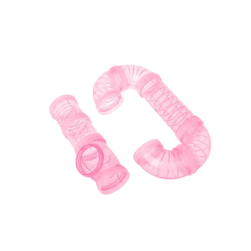 BESPORTBLE 2-Piece Plastic Tubes for Hamster Cages, Tunnel-Design Pet Cage Accessories