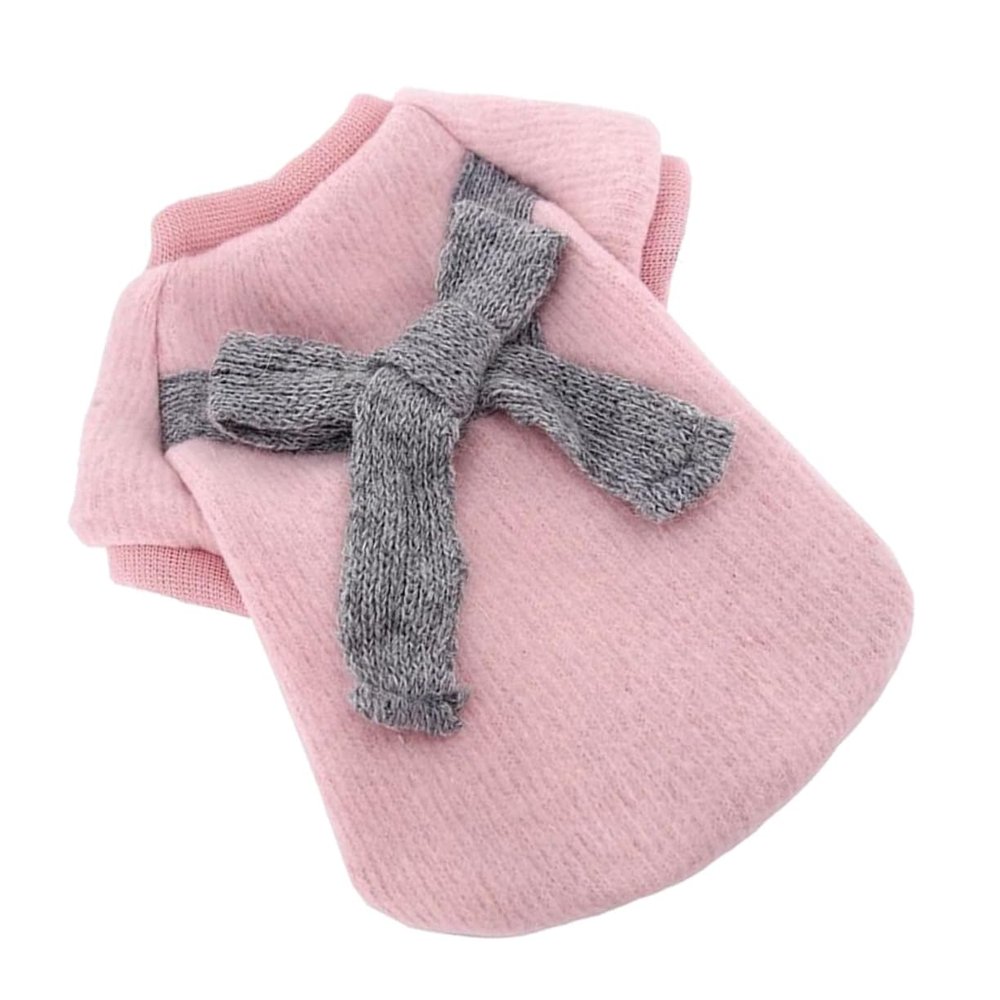 BESPORTBLE Warm Dog Sweater for Puppies and Dogs with Bow Design