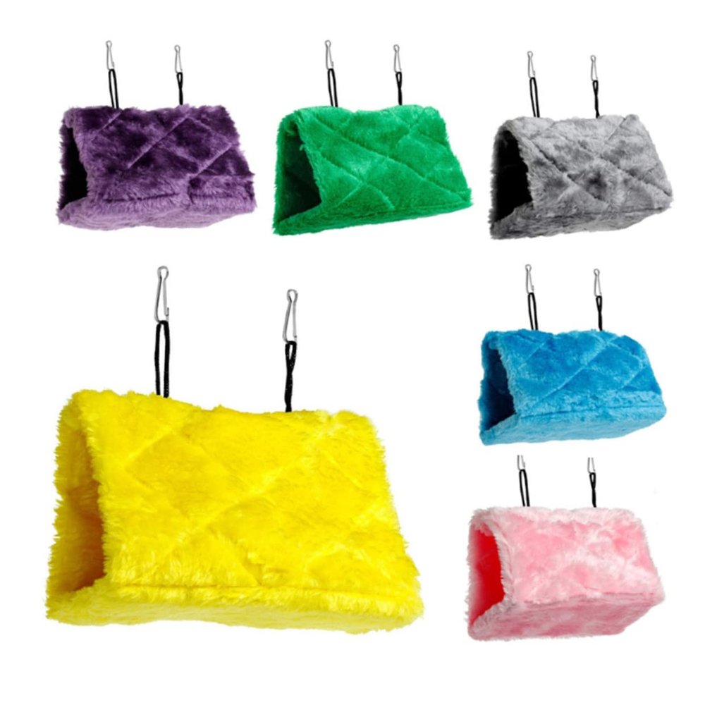 Kisangel Plush Parrot Hammock - Cotton, Purple