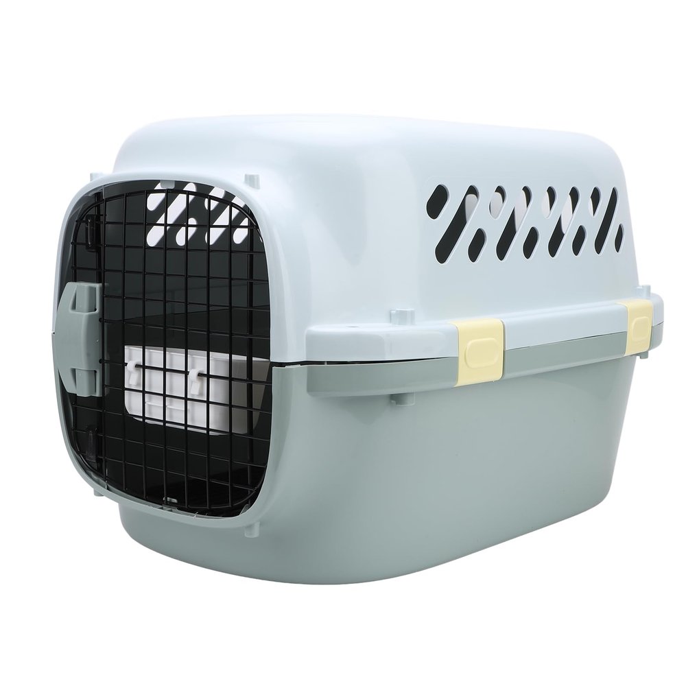 Fockety Pet Travel Carrier, Hard-Shell Cat and Small Dog Carrier with Lockable Door and 4-Sided Ventilation
