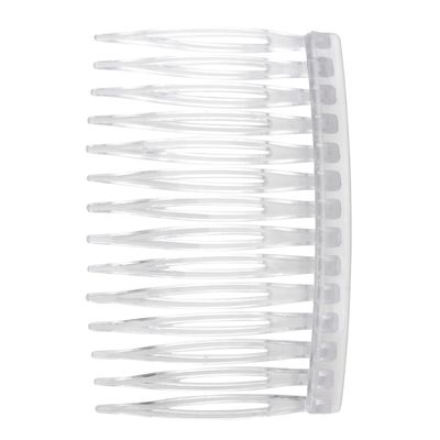 Transparent ABS Hair Combs, 10-Piece Set, Clear Side Combs