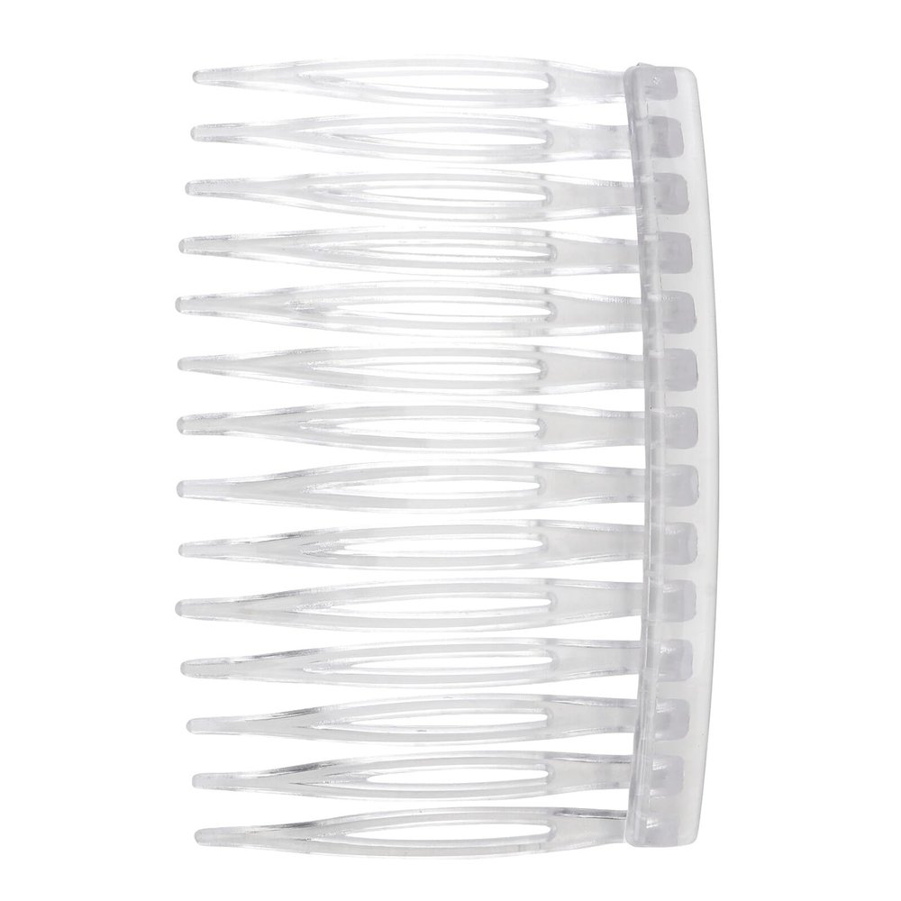 Transparent ABS Hair Combs, 10-Piece Set, Clear Side Combs