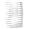 Transparent ABS Hair Combs, 10-Piece Set, Clear Side Combs view 1