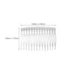 Transparent ABS Hair Combs, 10-Piece Set, Clear Side Combs view 2