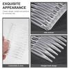 Transparent ABS Hair Combs, 10-Piece Set, Clear Side Combs view 3