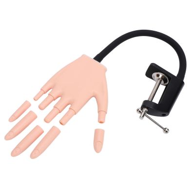 Nail Art Practice Hand with Removable Fingers and Holder
