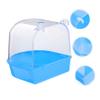 Sosoport Blue Plastic Bird Bath for Parrot and Canary Cages view 3