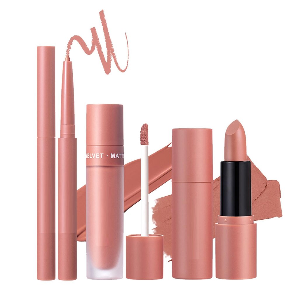 Nybhyjka Matte Lipstick and Lip Liner Set