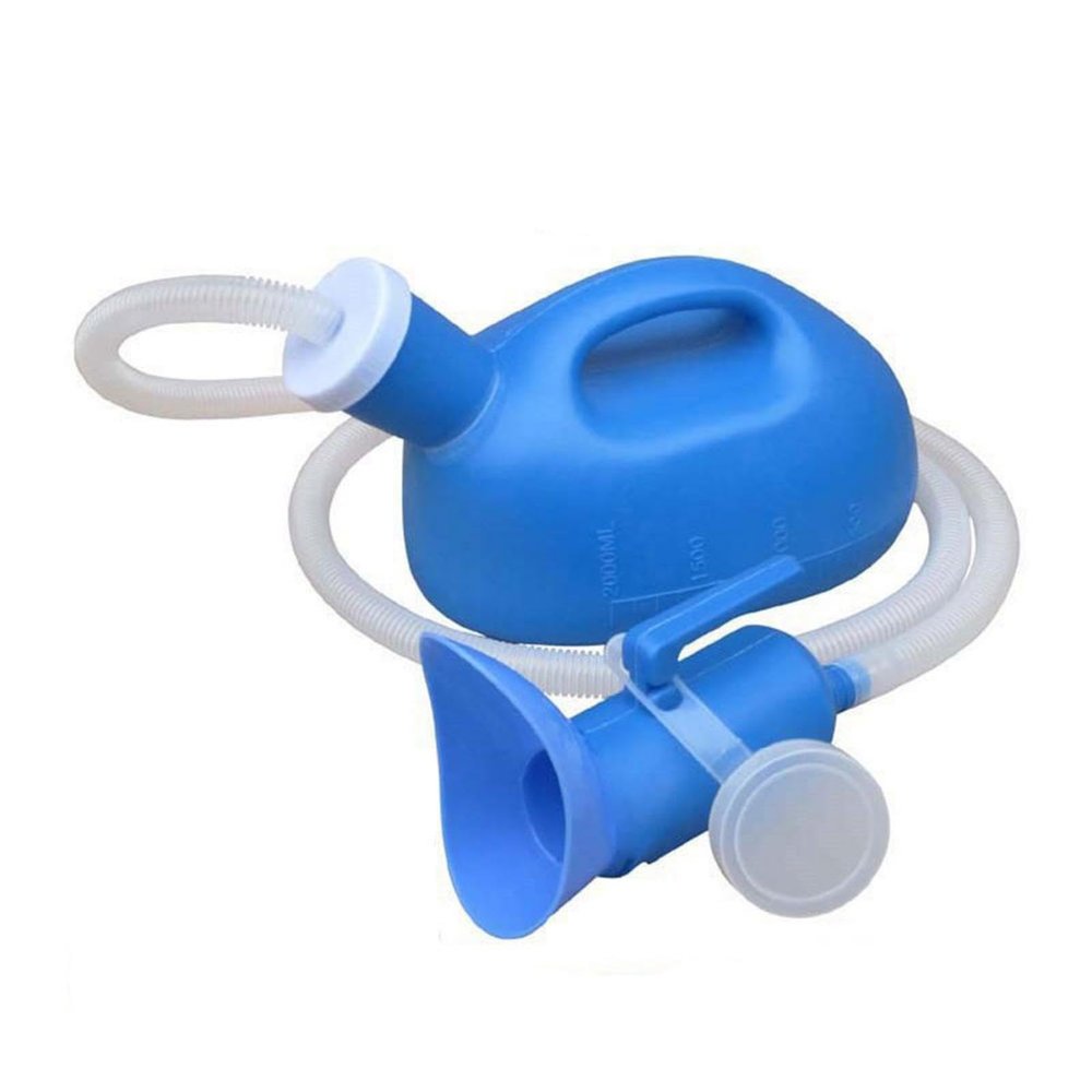 Portable Urinal for Men with Long Hose and Lid