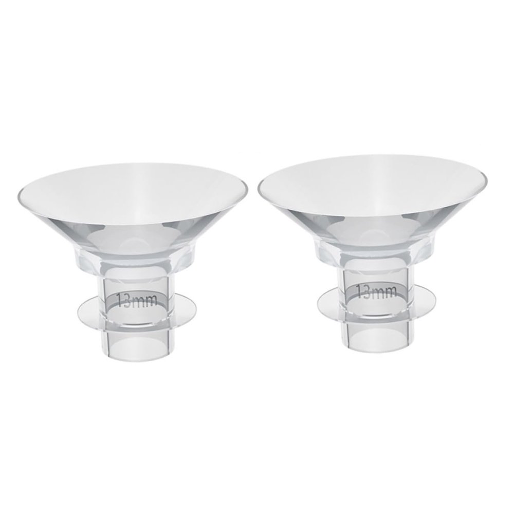 GARVALON 2-Piece 13 mm Silicone Flange Inserts for Portable Breast Pumps