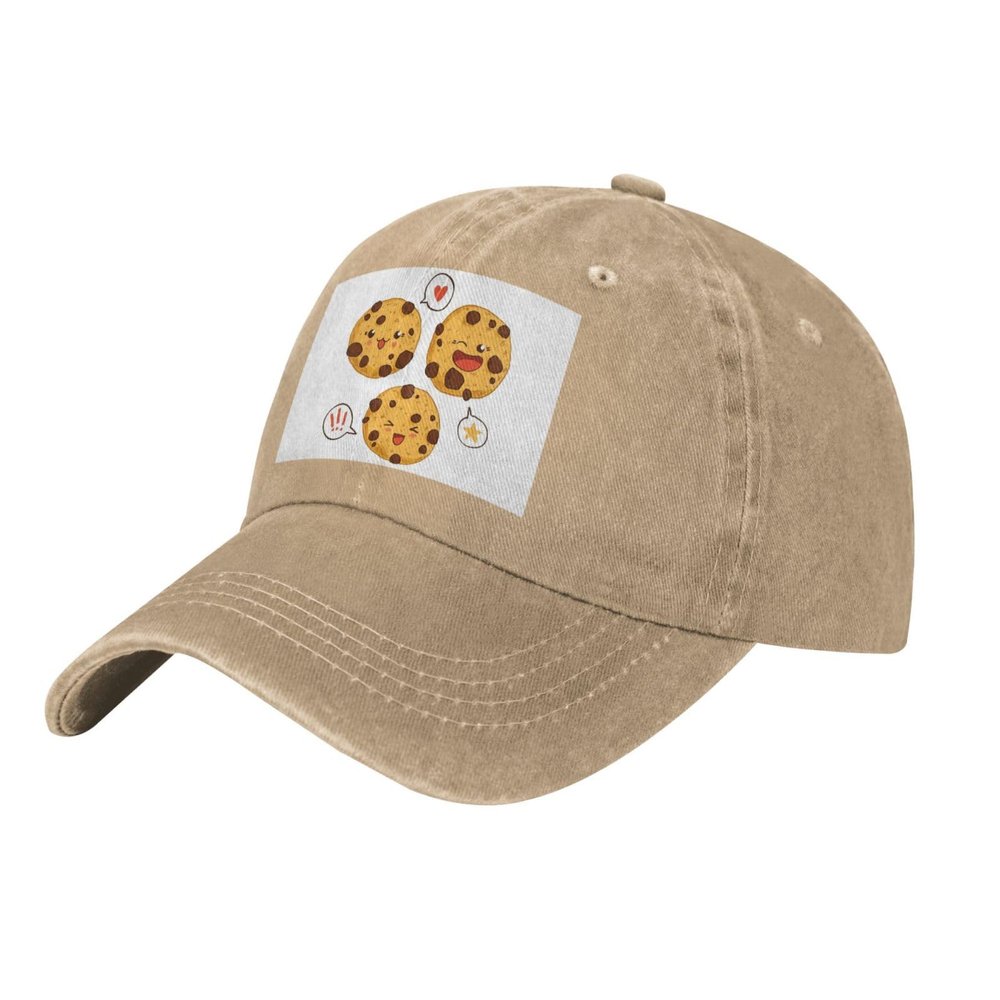 GSGCSBYMLG Baseball Cap with Three Chocolate Cookies