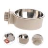 BESPORTBLE Hanging Stainless Steel and ABS Pet Bowl, Spill-Resistant, Space-Saving view 2