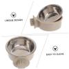 BESPORTBLE Hanging Stainless Steel and ABS Pet Bowl, Spill-Resistant, Space-Saving view 4