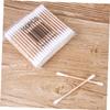 100 Wooden Cotton Swabs for Cleaning, Double-Sided view 3