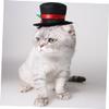 BESPORTBLE Black Pet Hat Velvet Cosplay Costume Accessory view 3