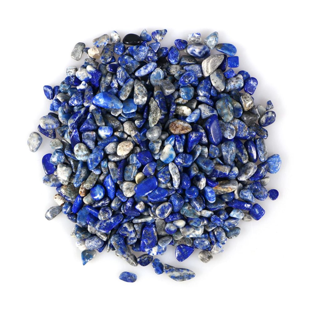BESPORTBLE Blue Polished Stone Gravel, 100 g, for Flower Pots and Aquariums