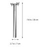 20 x 2.5 cm Stainless Steel Claw-Grinding Perch for Parrots and Small Birds view 3