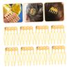 DIY Gold-Colored Metal Hair Combs, 50 Pieces, Five-Prong view 4